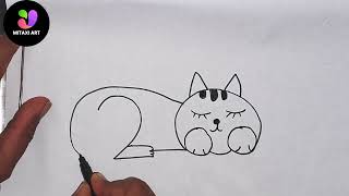Cat Making Ideas, How To Make Beautiful Cat, Simple & Easy Cat