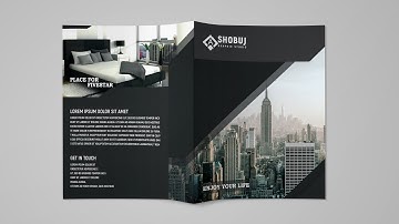Bi-Fold Brochure Design - Photoshop cc Tutorial