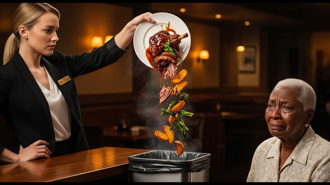 She Threw The Old Woman's Food In The Trash — Then A Convoy Pulled Up