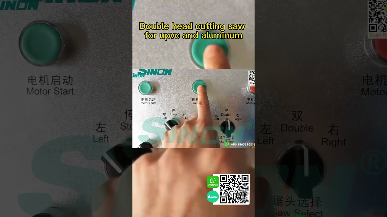 China factory double head cutting saw for upvc and aluminum