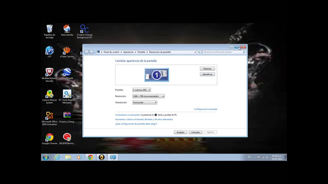 como quitar un protector de pantalla en un computador YouTube