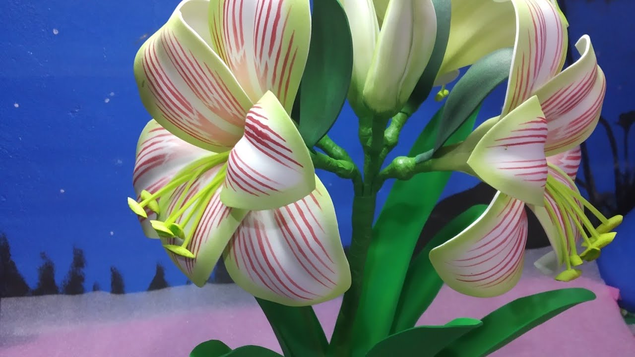 Como fazer uma flor com nome amarilis em Eva