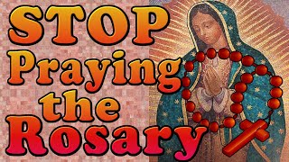 Stop Praying The Rosary -- A Visitation By Jesus