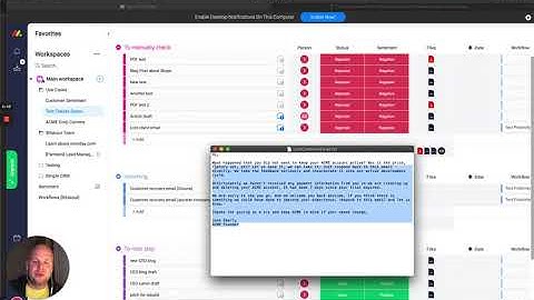 On-boarding Emails Sentiment Analysis - Monday.com and Bitskout