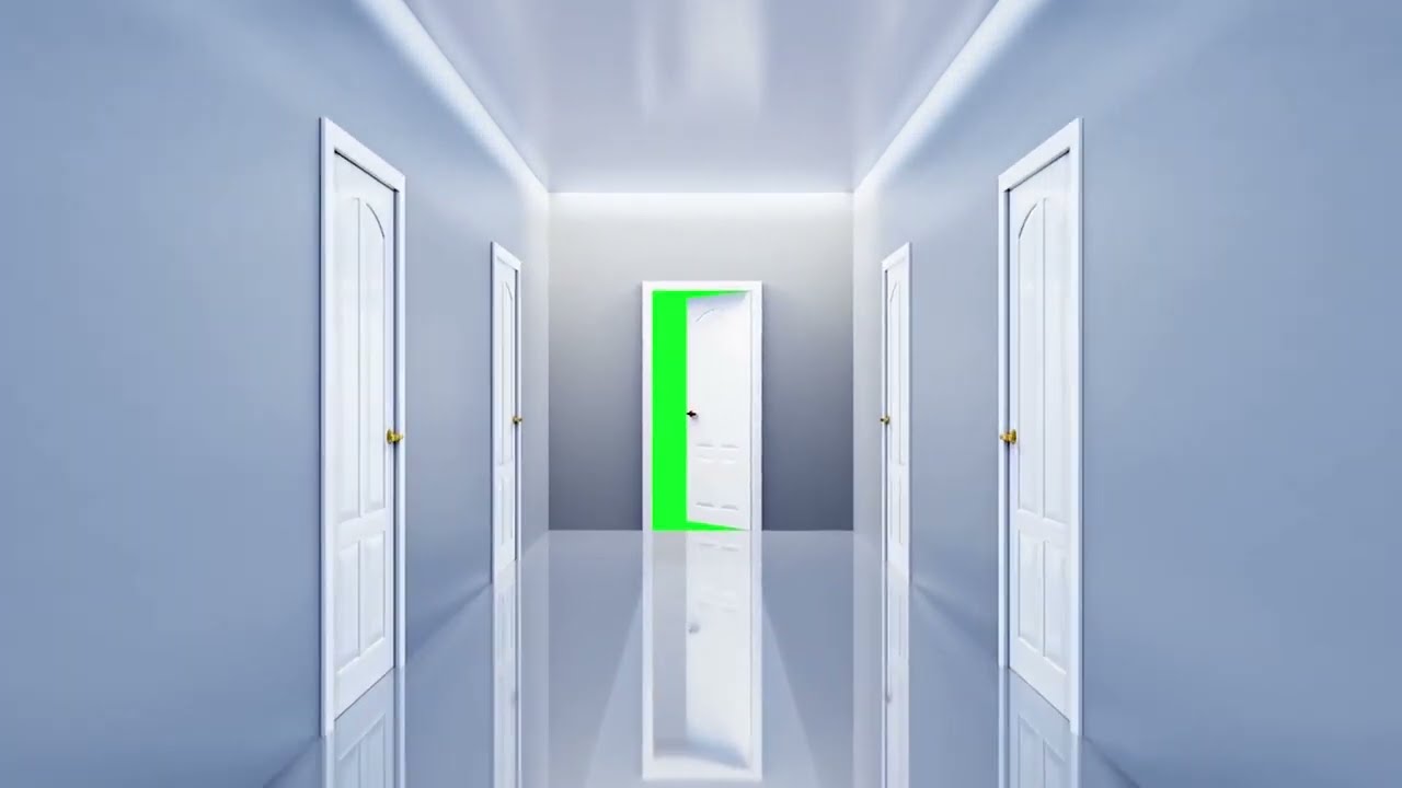PUERTA pasillo pantalla verde [ Door chroma key ]
