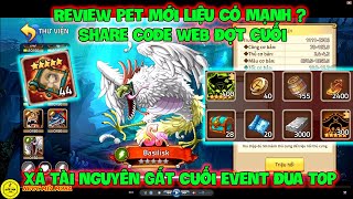 Huyền Thoại Hải Tặc - Review Pet Mới Liệu Có Mạnh? Share CODE, Xả Tài Nguyên Gắt Cuối Event Đua TOP