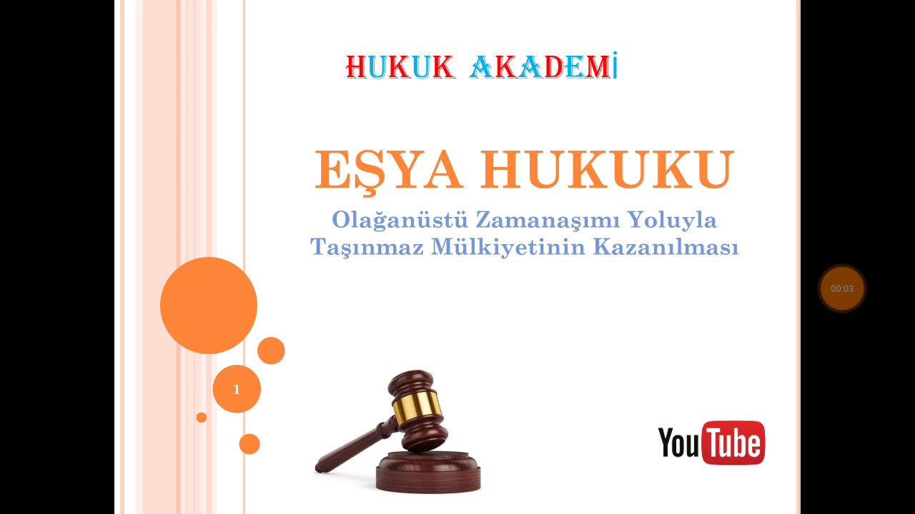 Olağanüstü Kazandırıcı Zamanaşımı  Yoluyla Taşınmaz Mülkiyetinin Kazanılması