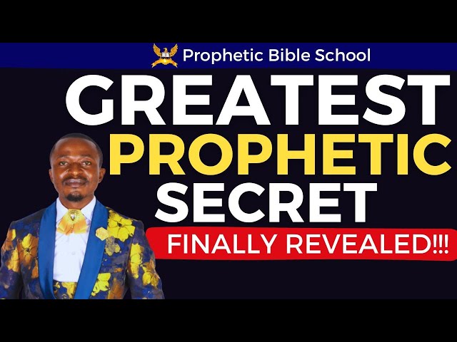 Prophetic Secret Revealed | How to prophesy accurately | Kum Eric Tso #prophetic #propheticword class=