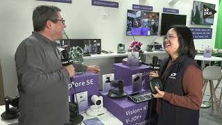 Telycam's new video conference solution & live production PTZ camera, the Explore at ISE 2024