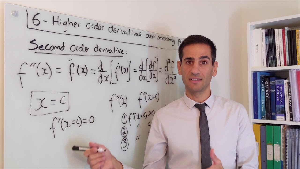 6.2-6.3 - Second order derivative and stationary points + an example ...