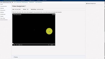 Canvas Tips: Creating a Video Assignment