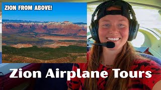 🛩️ Zion Airplane Tour + Sneak Peak of Cosmic Adventure Co. Zion Yoga Under the Stars & Star Gazing✨🌖