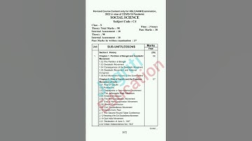 revised syllabus for HSLC 2021-22