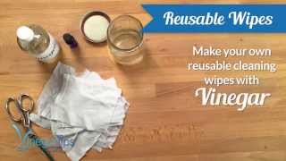 Make Your Own Reusable Wipes with Vinegar