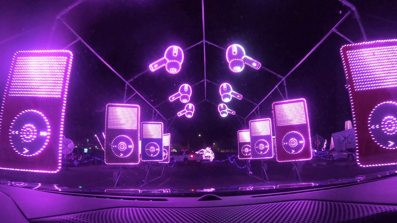 The Biggest drive thru light show Rockin Christmas World of Illumination Glendale AZ