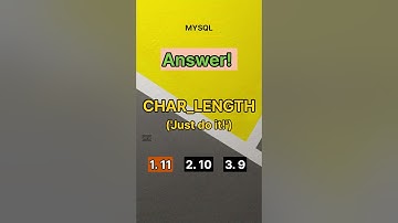 Can master SQL char_length function  #coding #quiz #master #english #mysql #oracle #sql