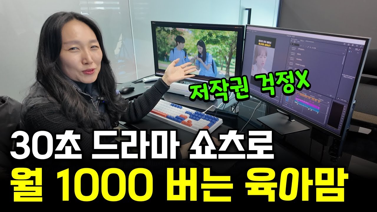 좋아하는 드라마 정주행하고 월 1000만원 버는 40대 육아맘