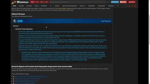 Archivist Codex Rep Changes - 9.1.5 News