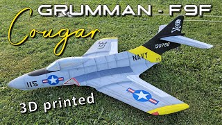 Grumman F9F Cougar 3D printed - Flight of may 10, 2024