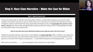 Using the Race Class Narrative and Deep Canvassing to Beat Trump and Save Our Democracy