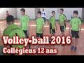 Match de volley-ball entre collégiens de 12 ans. (Petit résumé 2016)