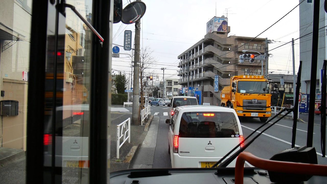 【前面展望】武蔵小金井駅～花小金井駅入口～清瀬駅南口【西武バス】