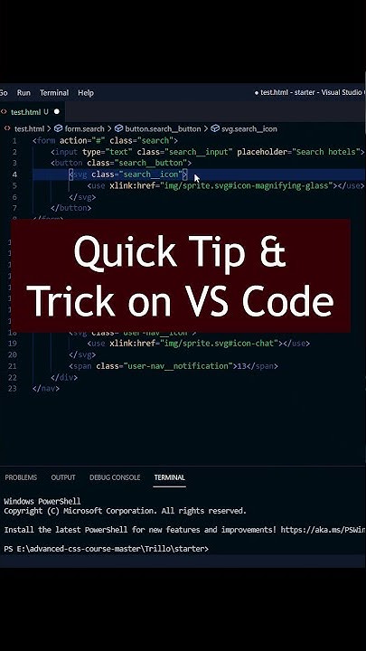 VS Code Tips and Tricks #shorts | Codeiyapa - YouTube