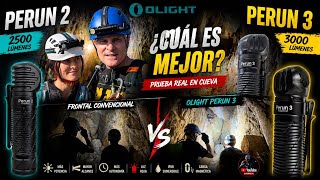 Olight Perun 2 y Perun 3 en cueva: unboxing, modos y prueba real en oscuridad total