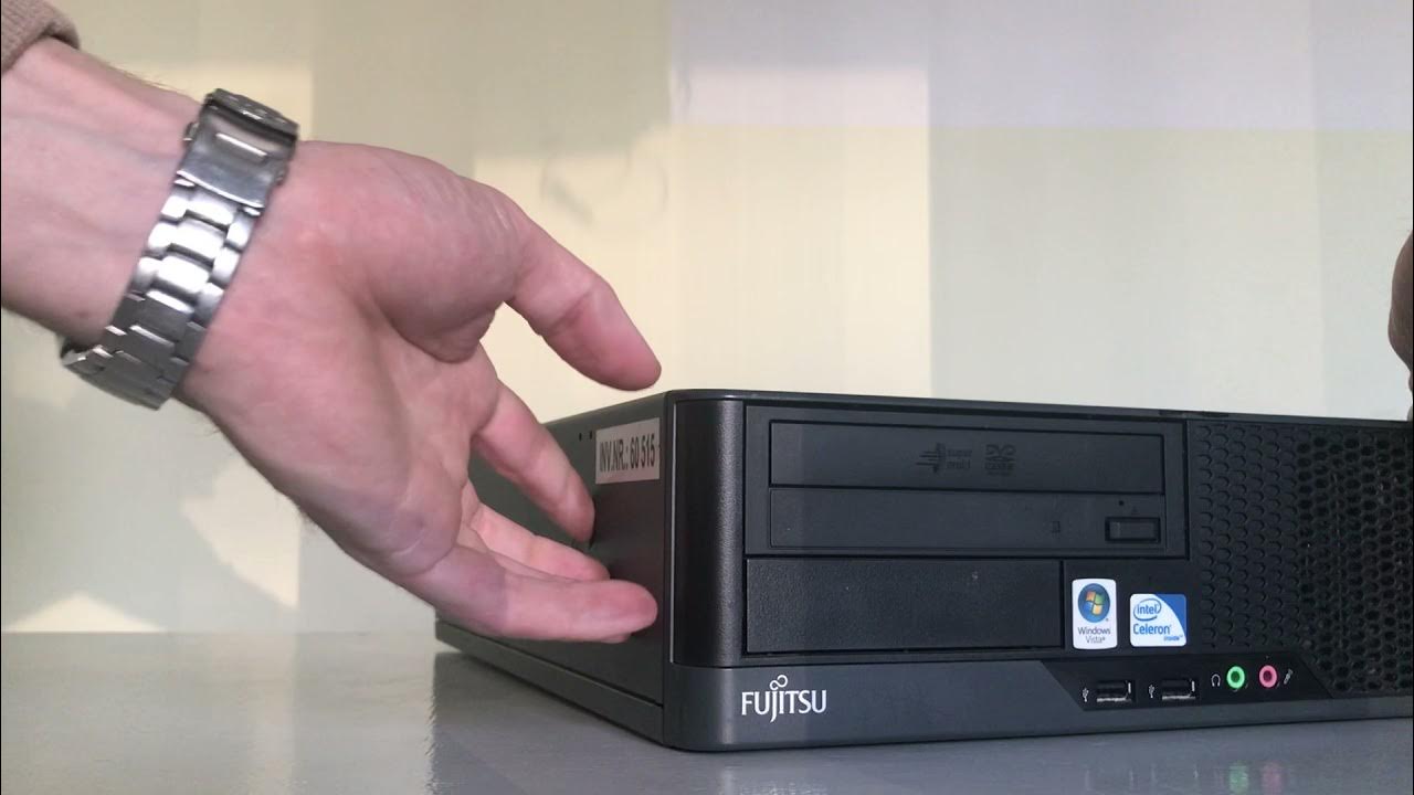How to open fujitsu esprimo case E5730E YouTube
