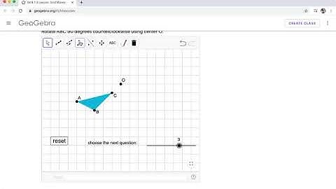 Rotations on GeoGebra