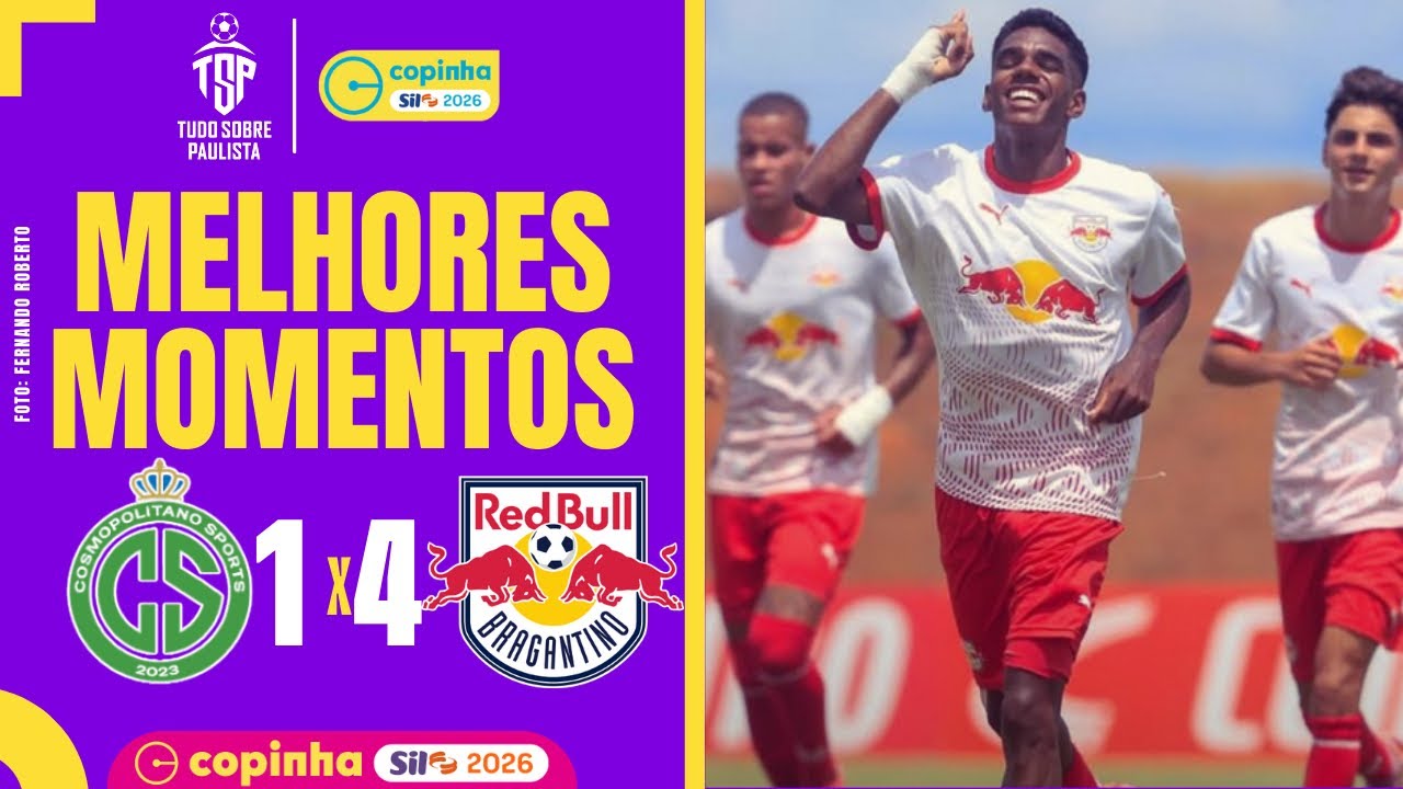 COSMOPOLITANO 1 X 4 RB BRAGANTINO | MELHORES MOMENTOS | COPINHA 2026 | 2ª RODADA