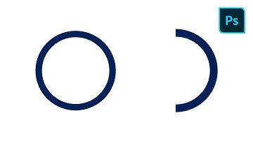 how to make half circle line in photoshop