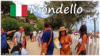 🇮🇹 Palermo Mondello Italy Beach Walk 4K  🏖 4K Promenade Walking Tour ☀️ Sicily 🇮🇹 (Sunny Day)