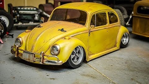 Paint and Patina on Lexan! The Tamiya M06 VW Beetle Bug