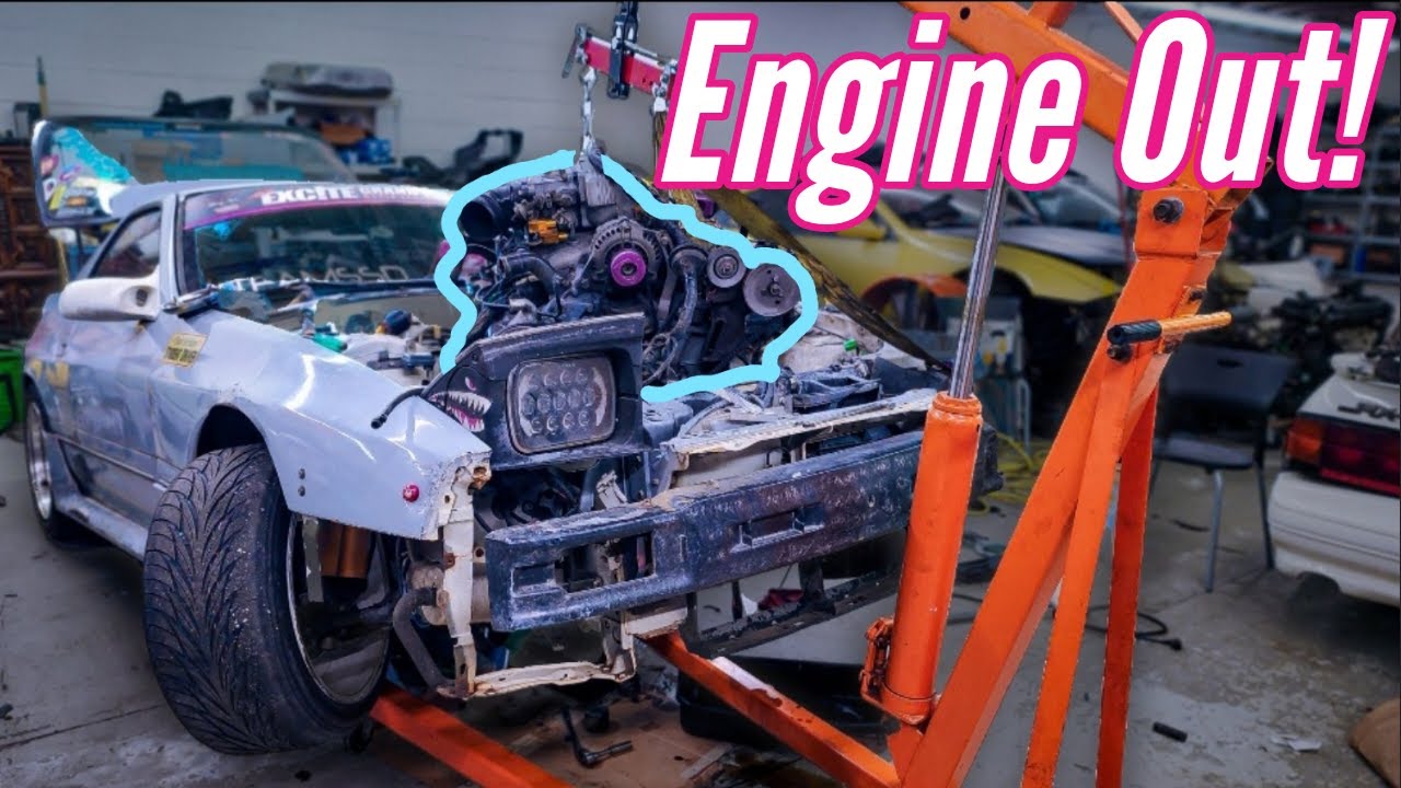 How To Remove A Rotary Engine Out Of The RX7 - YouTube