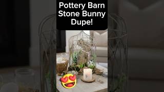 Pottery Barn Easter Bunny DIY Dupe #eastercrafts #easterdiy #dollartreediy