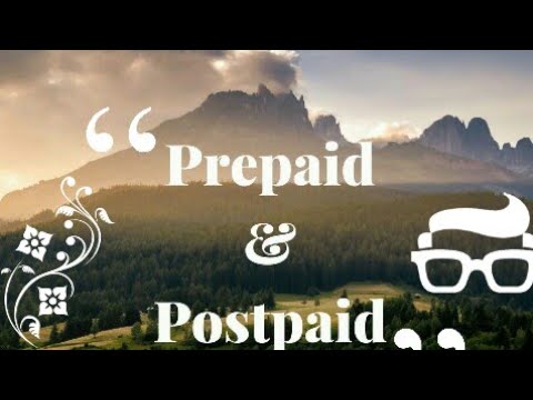 Video: Ero Prepaid- Ja Postpaid-suunnitelmien Välillä