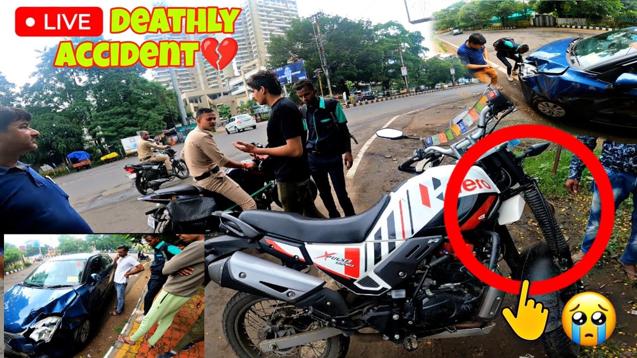 Xpulse 200  bike accident catch on camera 💔😭|| car Vs bike dangerous accident 