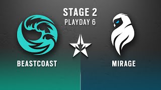 Beastcoast vs Mirage \/\/ North American League 2022 - Stage 2 - Playday #6