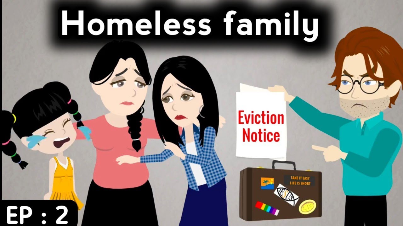 Homeless family part 2 | English story | Learn English | English conversation | English life stories