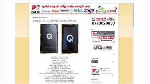 Q Wave71M2  MT6571 Tab Flash File Firmware