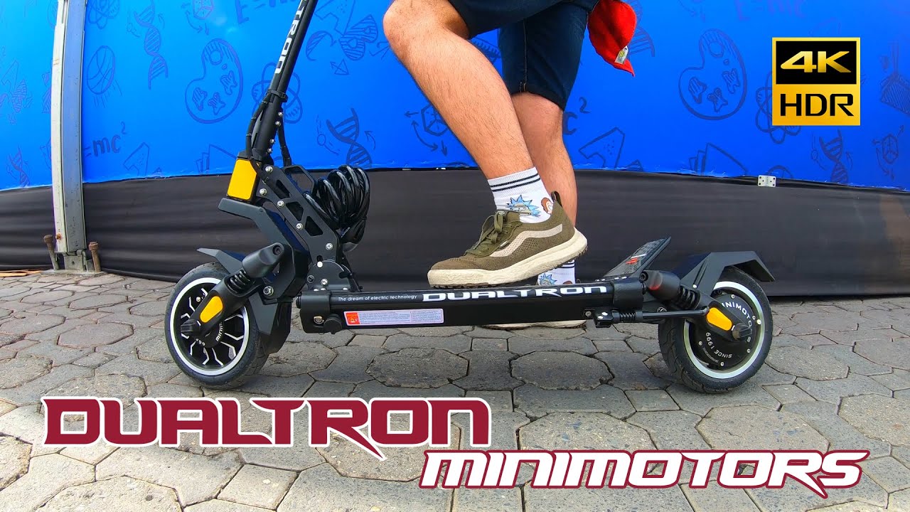 Dualtron Mini Special Long Body Electric Scooter - Suspension Test 4K 