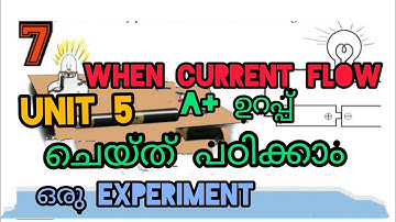 7th std when current flow unit experiment