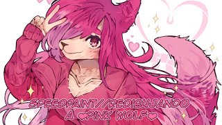 speedpaint//redibujando a pink Wolf ❤︎