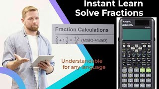 How to solve Fractions Problem in Scientific Calculator|Easiest Way Casio fx-991ES Plus 2nd edition