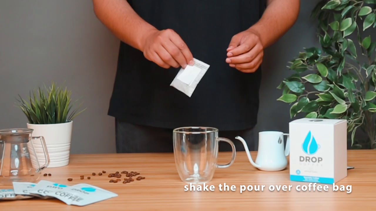 how to use drip coffee filter bag - YouTube
