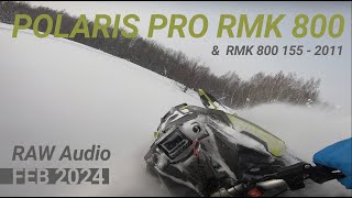 Polaris pro rmk 800 Axis 163 2016 & RMK 800 155 - 2011