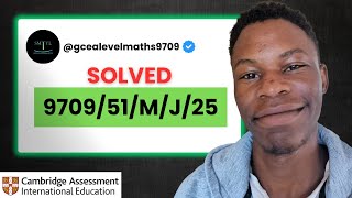 Solved | 9709/51/M/J/25 | Paper 51 May June 2025 |CIE AS Level Maths 9709