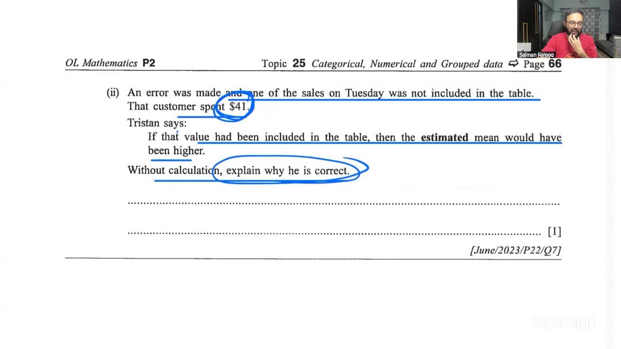 Statistics - O Level Mathematics for June 2026