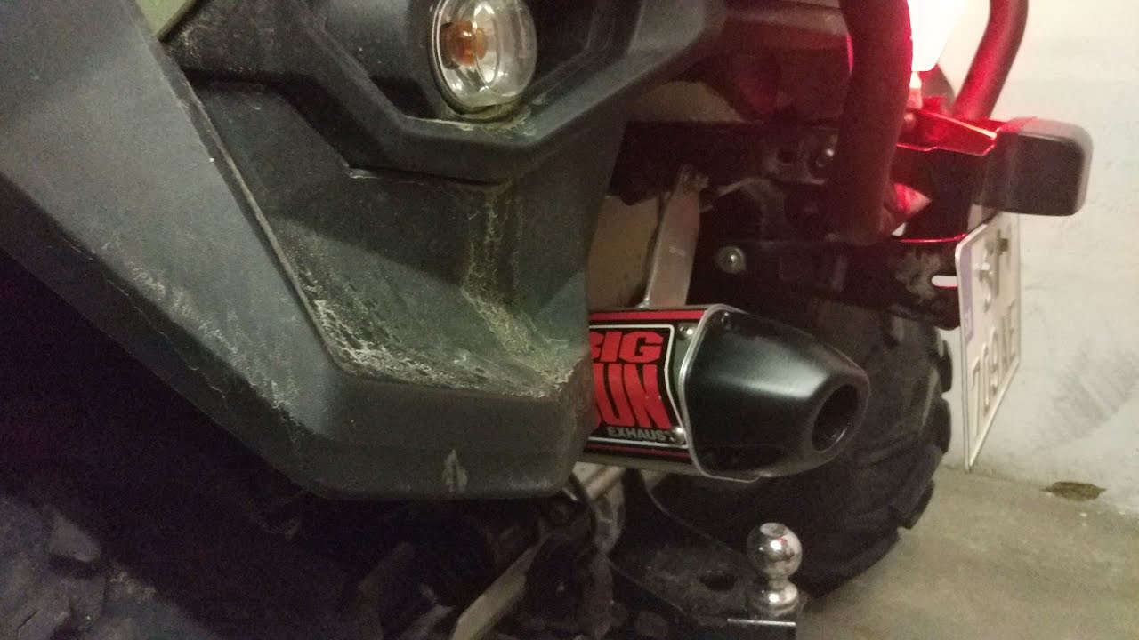 Can am Outlander L 570 PRO BIG GUN EXHAUST YouTube